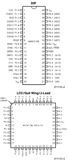 MD80C51FB-16 Datasheet PDF Intel
