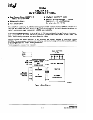 2716 Datasheet PDF Intel