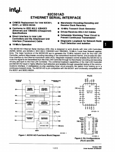 82C501AD Datasheet PDF Intel