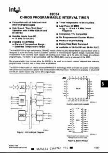 82C52-2 Datasheet PDF Intel
