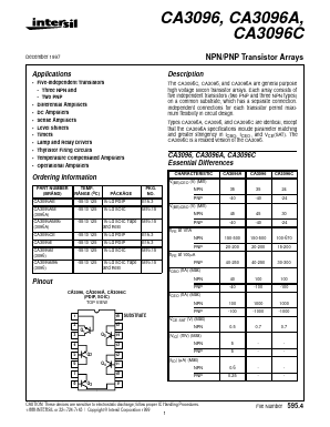 CA3096E Datasheet PDF Intersil