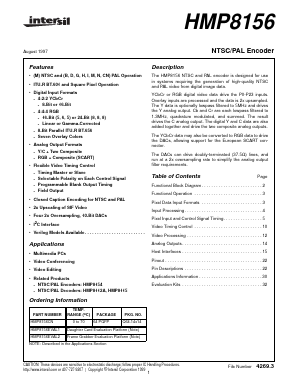 HMP8156CN Datasheet PDF Intersil