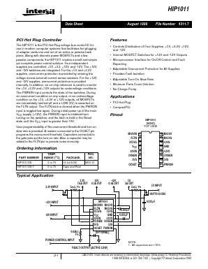 HIP1011CB-T Datasheet PDF Intersil