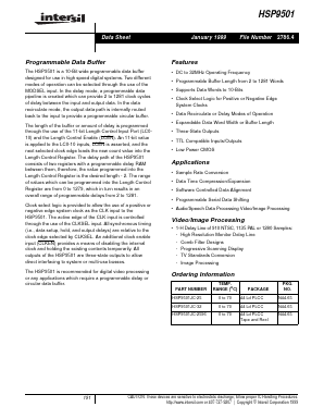 HSP9501JC-2596 Datasheet PDF Intersil