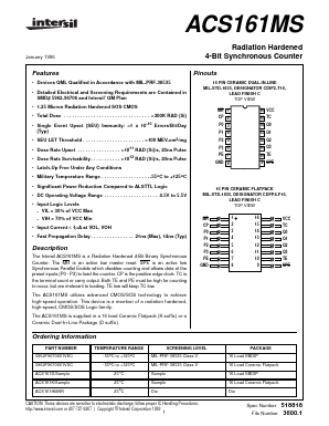5962F9670601VXC Datasheet PDF Intersil