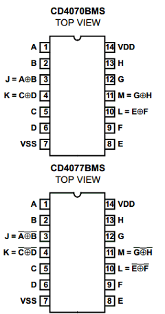 CD4077 Datasheet PDF Intersil