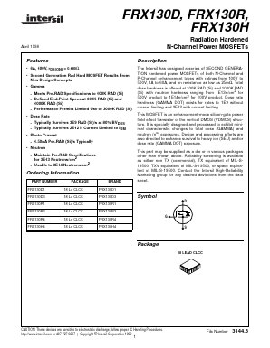 FRX130D Datasheet PDF Intersil