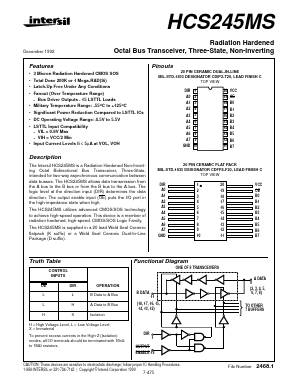 HCS245MS Datasheet PDF Intersil