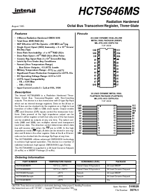 HCTS646D Datasheet PDF Intersil