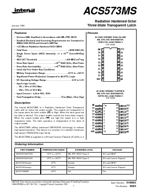 ACS573K Datasheet PDF Intersil