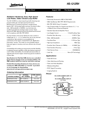 HS-1212RH Datasheet PDF Intersil