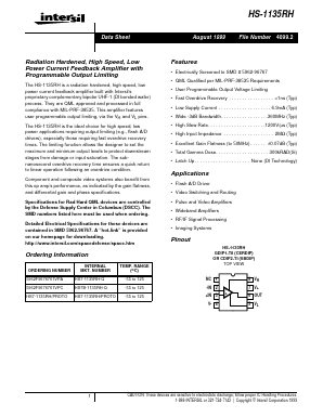 HS-1135RH Datasheet PDF Intersil