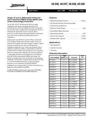 HI4P0547-5 Datasheet PDF Intersil