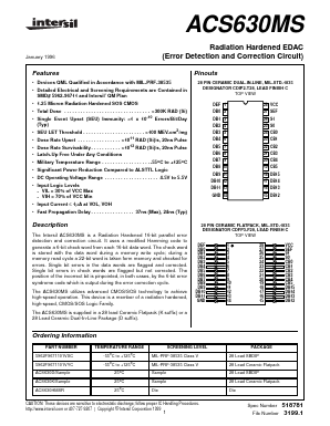 ACS630D Datasheet PDF Intersil
