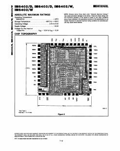 IM6403W Datasheet PDF Intersil