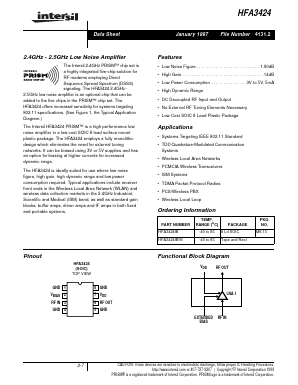 HFA3424 Datasheet PDF Intersil