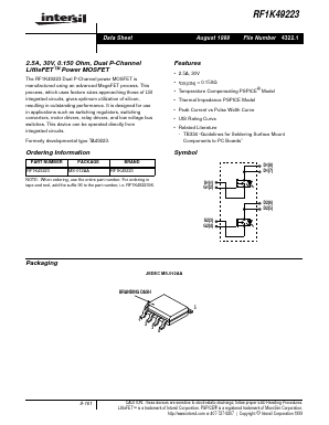 RF1K4922396 Datasheet PDF Intersil