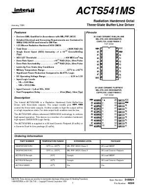 ACTS541D Datasheet PDF Intersil