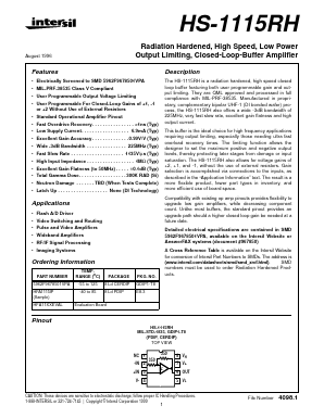 HFA1115IP Datasheet PDF Intersil