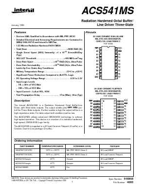 ACS541HMSR Datasheet PDF Intersil