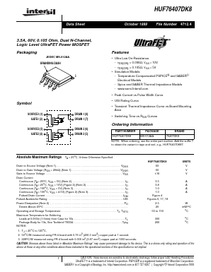 76407DK8 Datasheet PDF Intersil