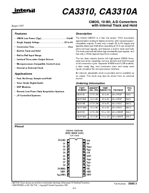 CA3310AE Datasheet PDF Intersil