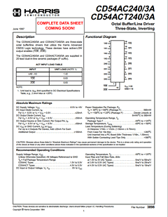 CD54AC240AF Datasheet PDF Intersil