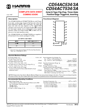 CD54AC5343A Datasheet PDF Intersil