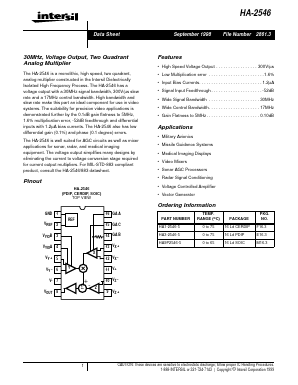 HA-2546 Datasheet PDF Intersil