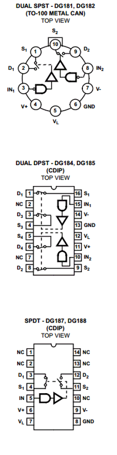 DG181BP Datasheet PDF Intersil