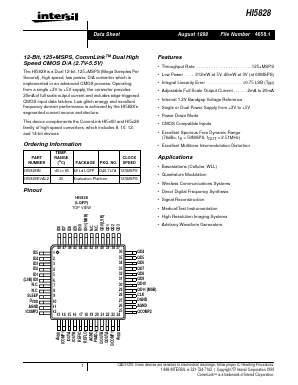 HI5828 Datasheet PDF Intersil
