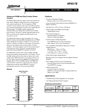 HIP6017BCB Datasheet PDF Intersil