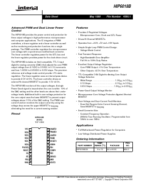 HIP6018BCB Datasheet PDF Intersil