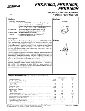 FRK9160H Datasheet PDF Intersil