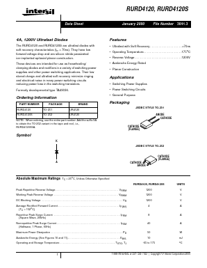 UR4120 Datasheet PDF Intersil