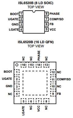 ISL6520BCBZ Datasheet PDF Intersil
