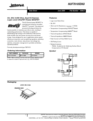 HUF76105DK8T Datasheet PDF Intersil