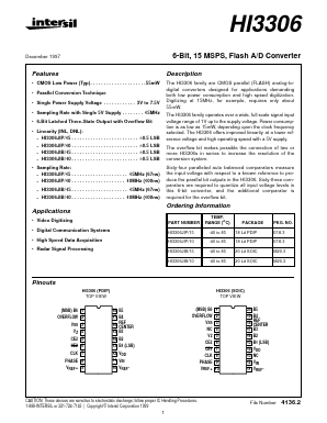 HI3306JIB/10 Datasheet PDF Intersil