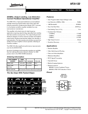 HFA1130 Datasheet PDF Intersil