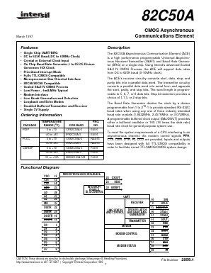 IS82C50A-5 Datasheet PDF Intersil