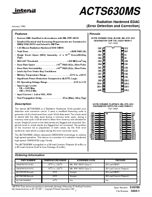 ACTS630HMSR Datasheet PDF Intersil