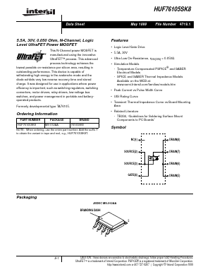 HUF76105SK8 Datasheet PDF Intersil