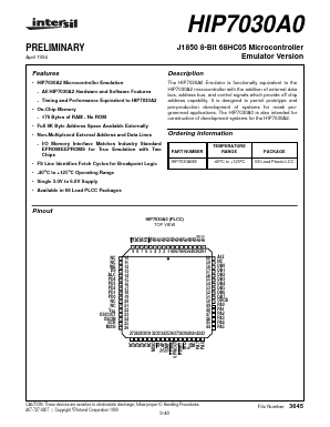 HIP7030A0 Datasheet PDF Intersil