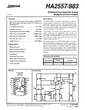 HA-2557/883 Datasheet PDF Intersil