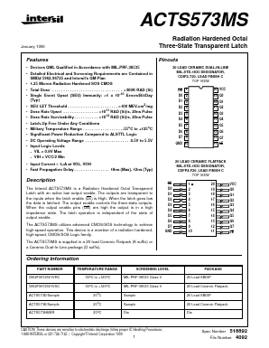ACTS573K/SAMPLE Datasheet PDF Intersil