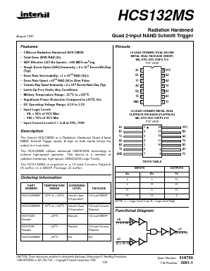HCS132D Datasheet PDF Intersil