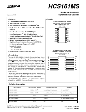 HCS161D Datasheet PDF Intersil