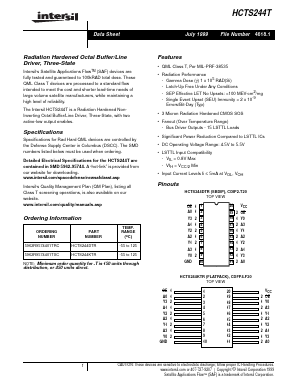 HCTS244T Datasheet PDF Intersil