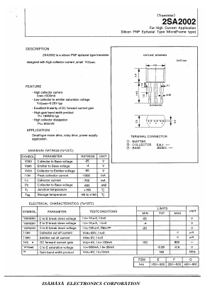 A2002 Datasheet PDF Isahaya Electronics