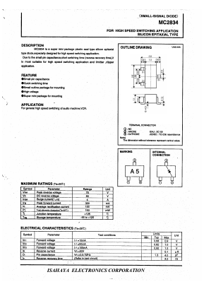 MC2834 Datasheet PDF Isahaya Electronics